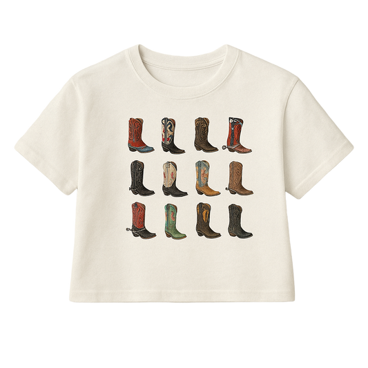 Vintage Cropped Boot Tee